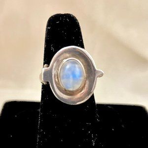 💖 Sterling Silver, Moonstone Message in a Ring! /R45